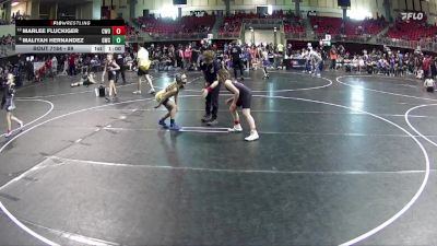 89 lbs Cons. Round 3 - Maliyah Hernandez, Gering Wrestling Club vs Marlee Fluckiger, CWO