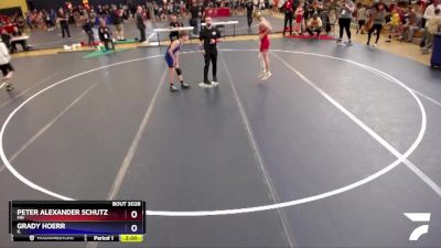 92 lbs Champ. Round 2 - Peter Alexander Schutz, MN vs Grady Hoerr, IL