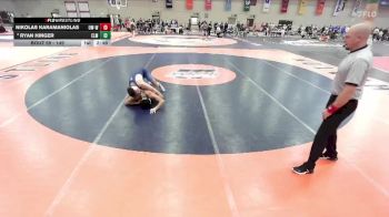 149 lbs Champ. Round 1 - Nikolas Karamaniolas, Wisconsin-Whitewater vs Ryan Hinger, Elmhurst University
