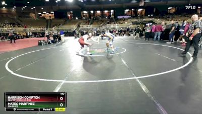 190 lbs Cons. Round 5 - Harrison Compton, Seaforth High School vs Mateo Martinez, Somerset