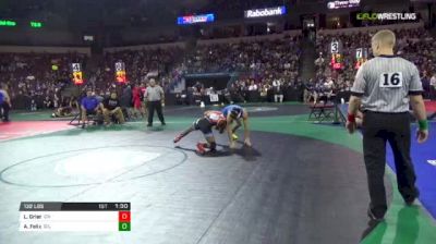 132 lbs Semifinal - Lajon Grier, Clovis North (CS) vs Alex Felix, Gilroy (CC)