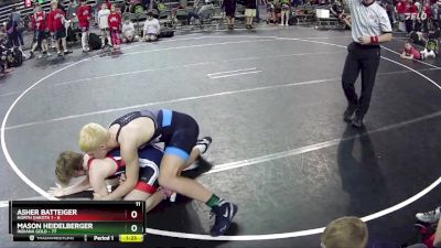 160 lbs Round 4 (6 Team) - Mason Heidelberger, Indiana Gold vs Asher Batteiger, North Dakota 1