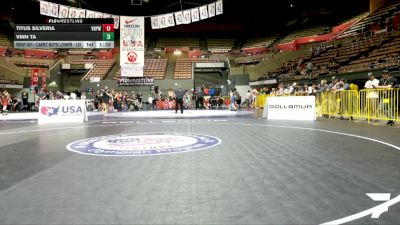 Cadet Boys Lower - 120 lbs Champ. Round 1 - Titus Silveria, Vasky Bros\Pitman Wrestling Club vs Vinh Ta