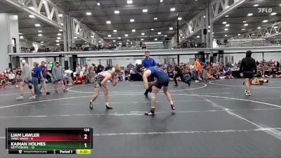 126 lbs Placement (4 Team) - Liam Lawler, TNWC White vs Kainan Holmes, Gettysburg