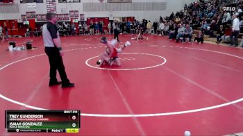 133 lbs Quarterfinal - Isaiah Gonzalez, Maple River/USC vs Trey Gunderson, Kerkhoven-Murdock-Sunburg