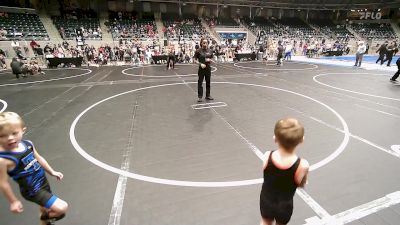 46 lbs Round Of 32 - Grayson Beene, Tulsa Blue T Panthers vs Hudson Teel, Sperry Wrestling Club