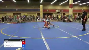 105 lbs Quarterfinal - Kayla Batres, South Side Wrestling Club vs Lillian Rumsey, Team Pennsylvania