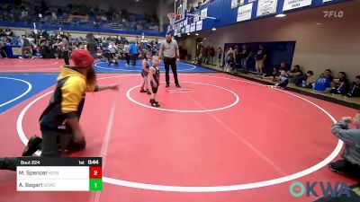 46 lbs Quarterfinal - Maverick Spencer, Keystone Kids vs Ace Bogart, Dark Cloud Wrestling Club