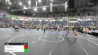 40 lbs Consi Of 4 - Hayden Garcia, Monte Vista Takedown Club vs Rowan McKinney, Montrose Elite