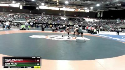 126 lbs Semifinal - Kailea Takahashi, Forest Grove vs Elyse Asaro, Rocky Mountain