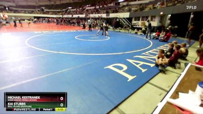 Rookie 6-8 165 Cons. Round 3 - Michael Kestranek, Hugo Owens Middle School vs Kai Stubbs, Bull Island Grappling