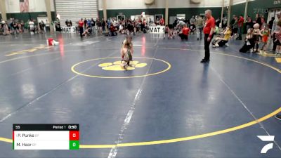 55 lbs Cons. Round 3 - Patrick Punke, BRLD Wolverines vs Maxton Haar, Douglas Wrestling Club