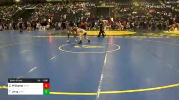 120 lbs Semifinal - Zachary Williams, Nebraska Wrestling Academy vs Travis Long, Bear Cave