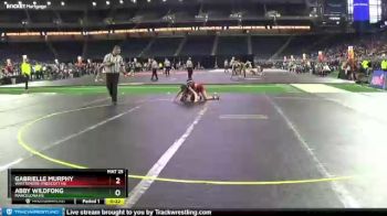 Girls - 105 lbs Cons. Round 2 - Gabrielle Murphy, Whittemore-Prescott HS vs Abby Wildfong, Mancelona HS