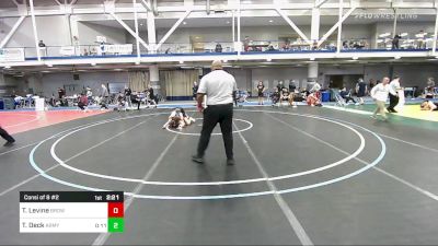 141 lbs Consi Of 8 #2 - Timothy Levine, Brown University vs Thomas Deck, Army-West Point