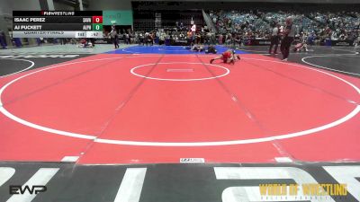 67 lbs Quarterfinal - Isaac Perez, Savage House Wrestling Club vs AJ Puckett, Alpha Elite