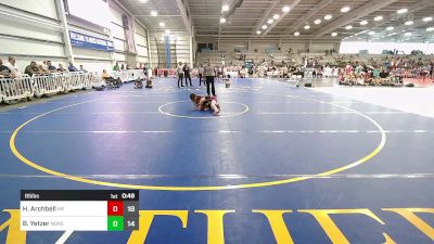 85 lbs Rr Rnd 2 - Hayden Archbell, MF Purge Elite vs Brody Yetzer, Noke Wrestling RTC