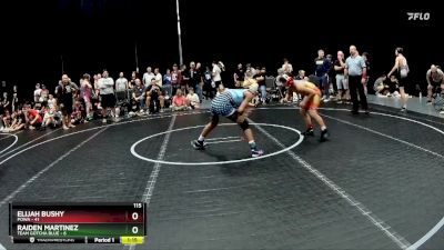 115 lbs Semis (4 Team) - Elijah Bushy, POWA vs Raiden Martinez, Team Gotcha Blue