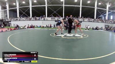 183 lbs Round 3 (6 Team) - Lyla Hensen, Michigan vs Reghan Koch, Ohio