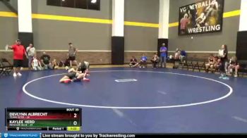 120 lbs Semis & Wb - Kaylee Herd, Missouri Blue vs Devlynn Albrecht, Texas SOTM