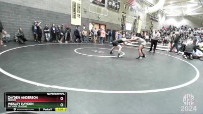 142 lbs Quarterfinal - Wesley Hayden, Bay Area Dragons vs Zayden Anderson, Squires