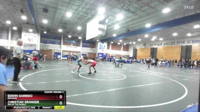 138 lbs Champ. Round 2 - Christian Granger, Rim Of The World vs Edwin Garrido, Beckman