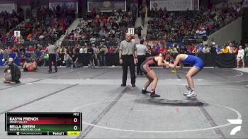 136 lbs Champ. Round 1 - Bella Green, Wichita Wrestling Club vs Kasyn French, Smoky Valley