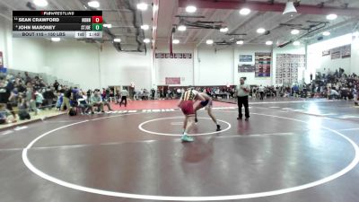 150 lbs Round Of 16 - Sean Crawford, Nonnewaug vs John Maroney, St Joseph