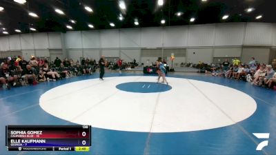 138 lbs Round 3 (6 Team) - Sophia Gomez, California Blue vs Elle Kaufmann, Georgia
