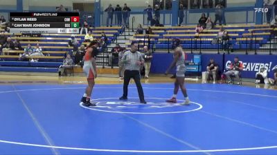 165 lbs Cons. Round 3 - Cah`mari Johnson, Colby Community College vs Dylan Reed, Cowley College