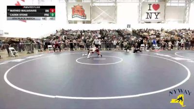 57 lbs 5th Place Match - Matheo Maliarakis, Savage Wrestling Club vs Caden Stone, Pittsford Panthers Wrestling Club