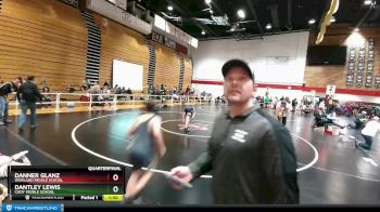 120 lbs Quarterfinal - Dantley Lewis, Cody Middle School vs Danner Glanz, Worland Middle School