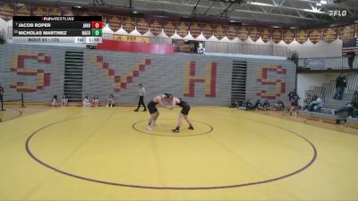 175 lbs Champ. Round 1 - Jacob Roper, Jackson Hole vs Nicholas Martinez, Natrona County