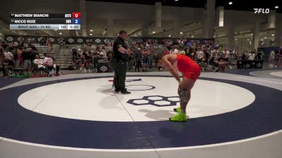 74 kg Cons. Sub-quarters - Matthew Bianchi, Arkansas Regional Training Center vs Nicco Ruiz, SOUTHWEST WRESTLING CLUB