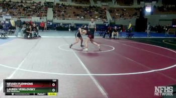 120 lbs Cons. Round 4 - Nevaeh Flemmons, Lee Williams HS vs Lauren Veselovsky, Red Mountain