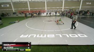 100 lbs Quarterfinal - Hunter Leavitt, Champions WC vs Dillon Regis, Askeo International Mat Club