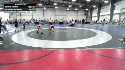 75 lbs Round Of 32 - Corbin Kochis, TDWC Minions Blue - EL vs Talmadge Dawkins, Roundtree Wrestling Academy - EL