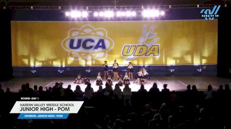 Hardin Valley Middle School - Junior High - Pom [2024 Junior High - Pom Day 1] 2024 UCA/UDA Smoky Mountain Championship