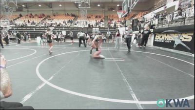 130-140 lbs Rr Rnd 3 - Kiya Hartfield 3, Standfast vs Mcykenzie Brooks, Little Axe Takedown Club