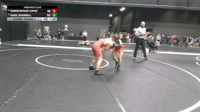 125 lbs Champ. Round 3 - Gabe Sherrell, Pratt Community College vs Christopher Lopez, Embry-Riddle (Ariz.)