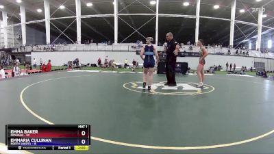 115 lbs Round 2 (8 Team) - Emma Baker, Michigan vs Emmaria Cullinan, North Dakota