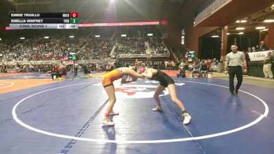 115 lbs Cons. Round 1 - Emellia Winfrey, Tongue River vs Emmie Trujillo, Natrona County