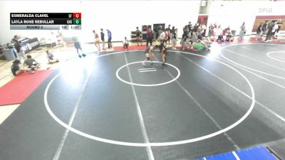 100 lbs Round 4 - Esmeralda Clavel, Grand Terrace vs Layla Rose Rebullar, Gahr High School