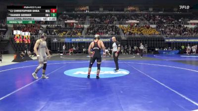 165 lbs Cons. Round 5 - CJ Christopher Shea, Wesleyan (CT) vs Tanner Gerber, Wis.-La Crosse