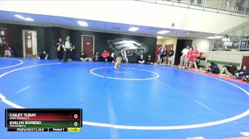 155 lbs 1st Place Match - Cailey Turay, Sand Springs G vs Evelyn Romero, Van Buren G