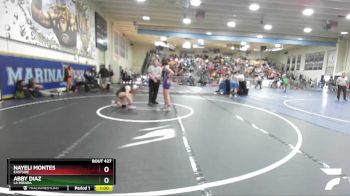 155 lbs Cons. Round 2 - Nayeli Montes, Eastside vs Abby Diaz, La Mirada