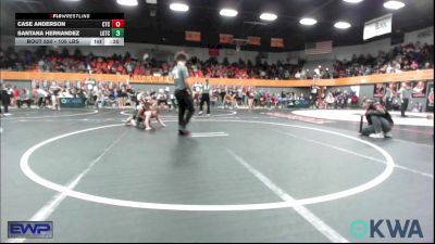 105 lbs Consolation - Case Anderson, Comanche Takedown Club vs Santana Hernandez, Lone Grove Takedown Club