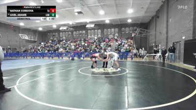 165 lbs Semifinal - Nathan Cordova, Tulare Union vs Axel Adame, Lompoc