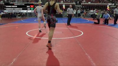 123 lbs Champ. Round 2 - Emerson Harwood, Black Hills Wrestling Academy vs Kohen Hedge, Team Real Life