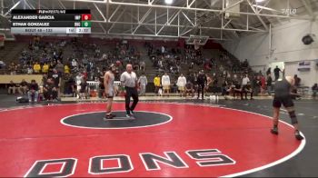 133 lbs Champ. Round 2 - Ethan Gonzalez, Rio Hondo College vs Alexander Garcia, Imperial Valley College